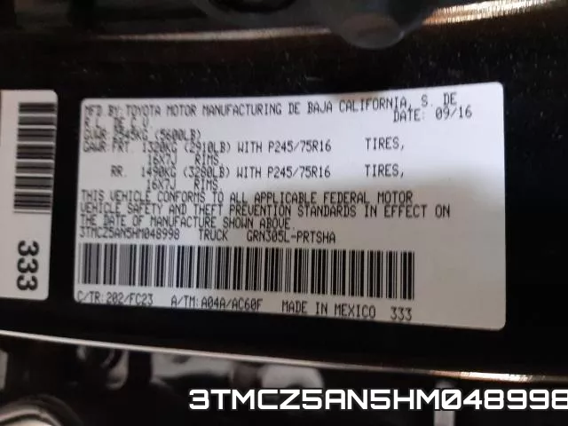 3TMCZ5AN5HM048998 фото 2