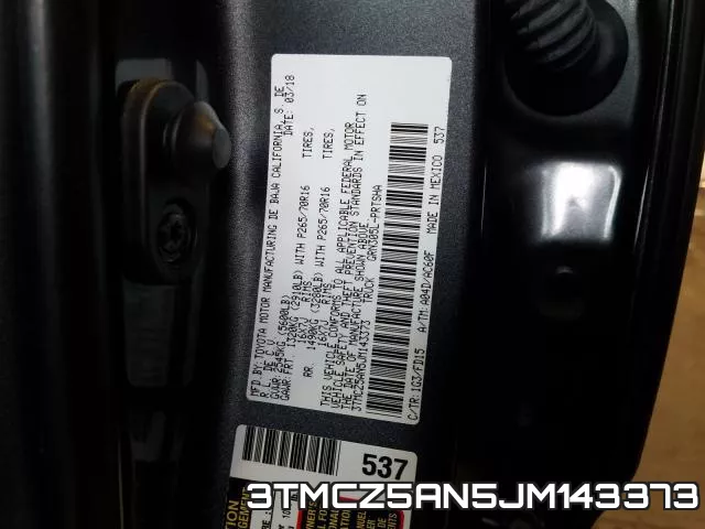 3TMCZ5AN5JM143373 фото 2