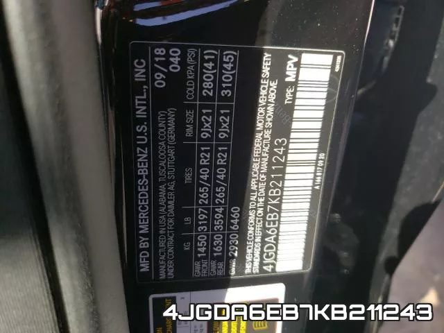4JGDA6EB7KB211243 фото 2