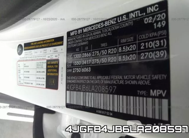 4JGFB4JB6LA208597 фото 10