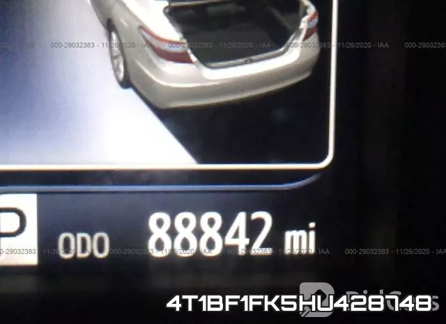 4T1BF1FK5HU428748 фото 8