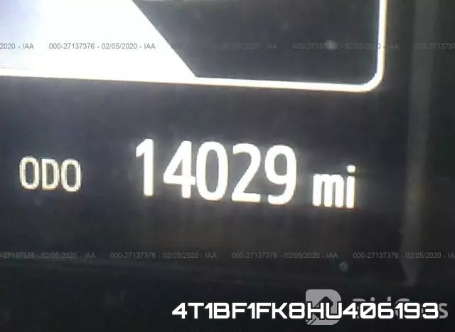 4T1BF1FK8HU406193 фото 8