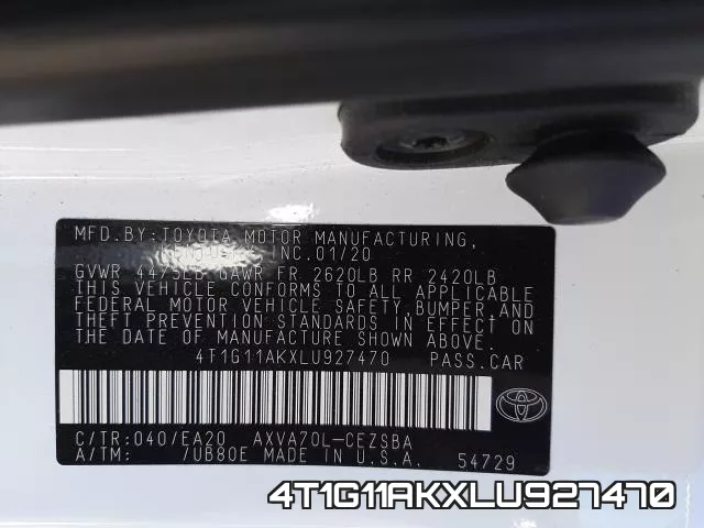 4T1G11AKXLU927470 фото 2