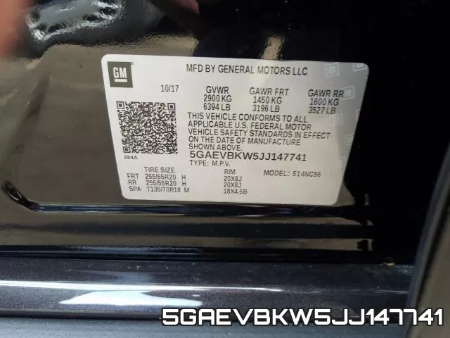 5GAEVBKW5JJ147741 фото 2