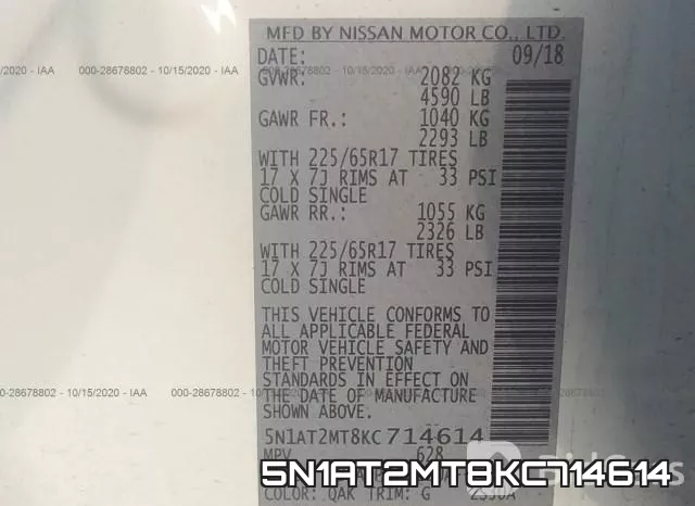 5N1AT2MT8KC714614 фото 10