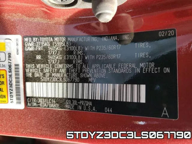 5TDYZ3DC3LS067790 фото 2