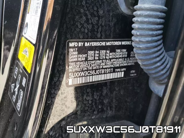 5UXXW3C56J0T81911 фото 2