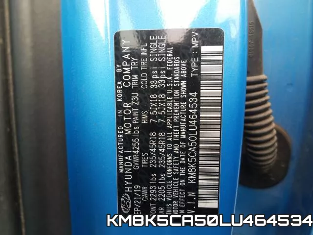 KM8K5CA50LU464534 фото 2