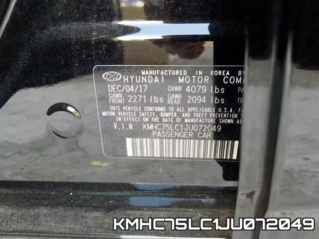 KMHC75LC1JU072049 фото 2