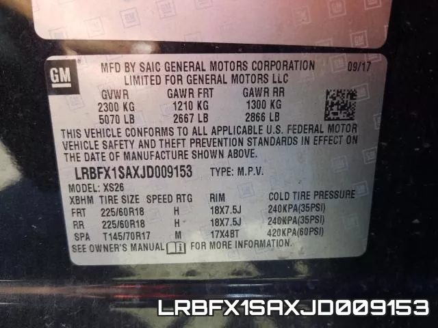 LRBFX1SAXJD009153 фото 2
