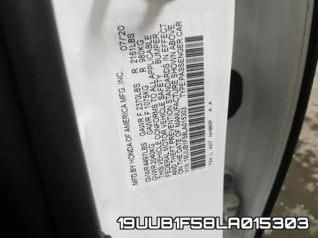 19UUB1F58LA015303 фото 2