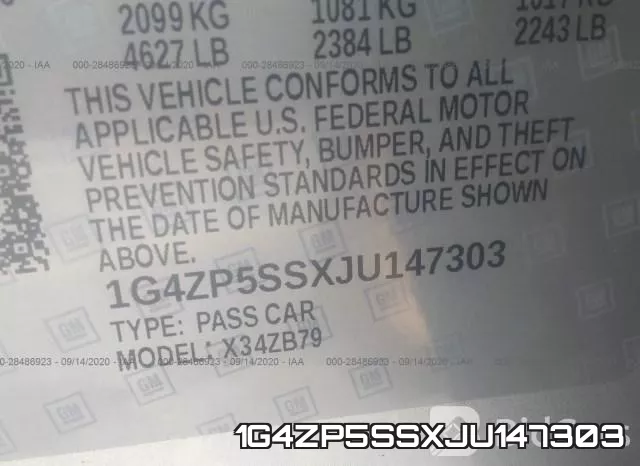 1G4ZP5SSXJU147303 фото 10