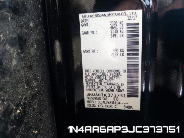 1N4AA6AP3JC373751 фото 2