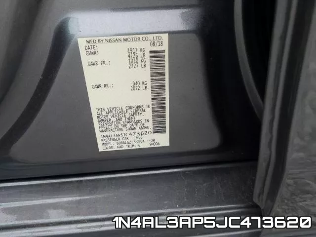 1N4AL3AP5JC473620 фото 2