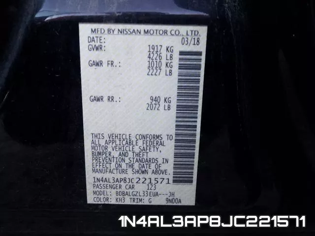 1N4AL3AP8JC221571 фото 2