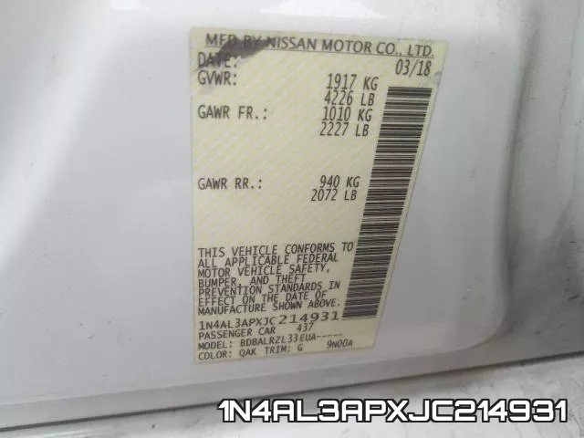 1N4AL3APXJC214931 фото 2