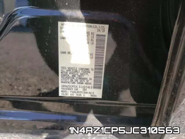 1N4AZ1CP5JC310563 фото 2