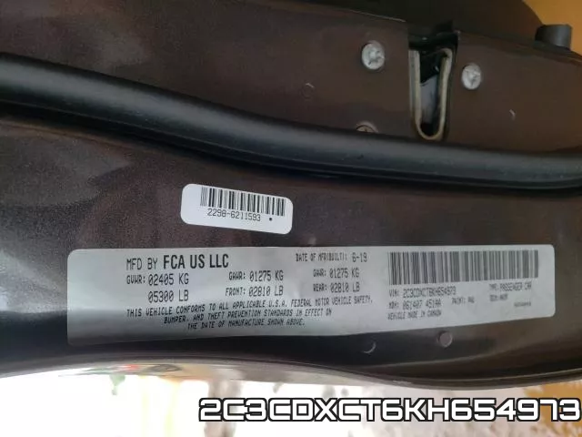 2C3CDXCT6KH654973 фото 2