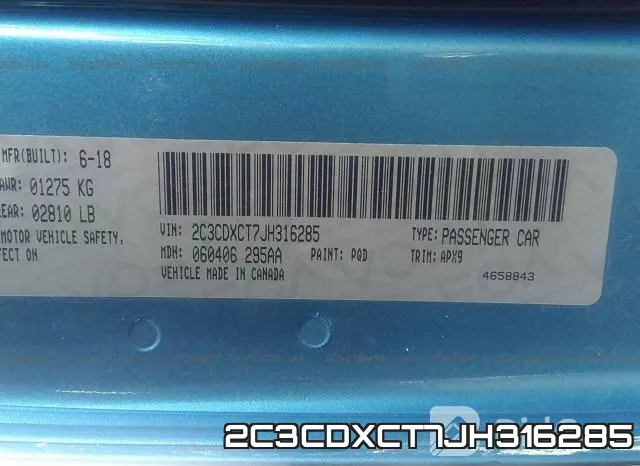 2C3CDXCT7JH316285 фото 10