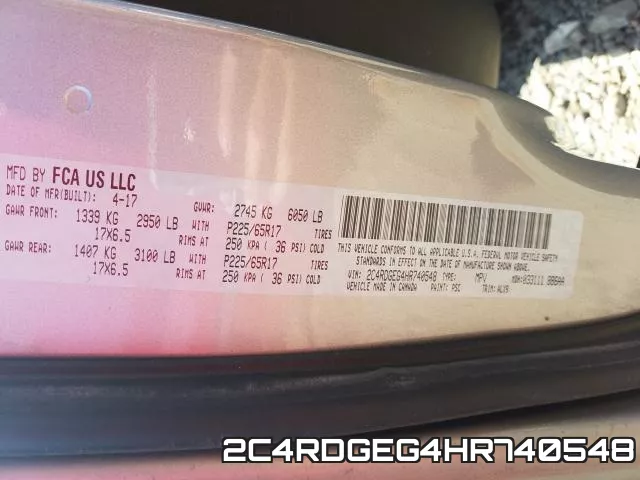 2C4RDGEG4HR740548 фото 2