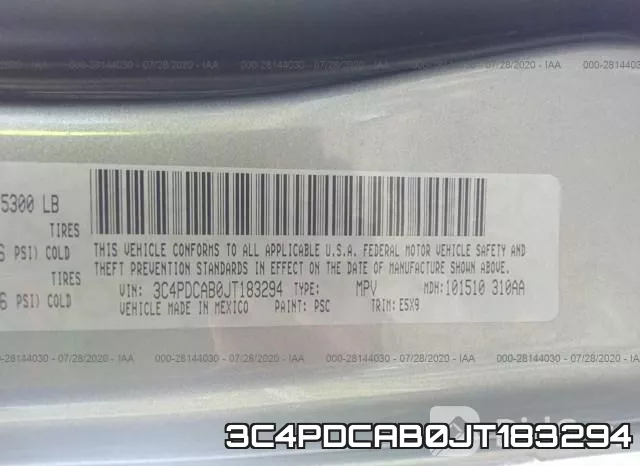 3C4PDCAB0JT183294 фото 10