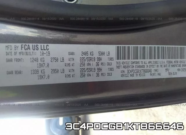 3C4PDCGB1KT866646 фото 9