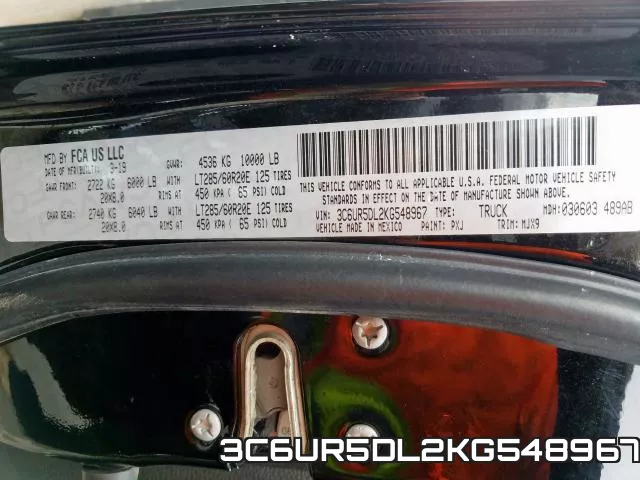 3C6UR5DL2KG548967 фото 2