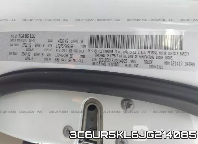3C6UR5KL6JG214085 фото 10