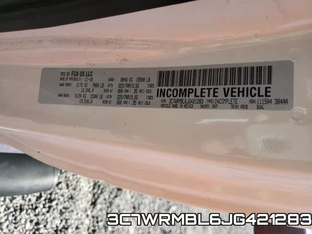 3C7WRMBL6JG421283 фото 2