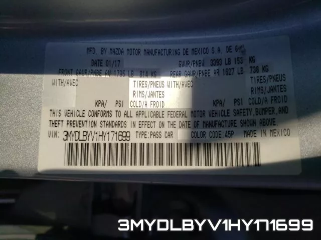 3MYDLBYV1HY171699 фото 2