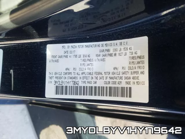 3MYDLBYV1HY179642 фото 2