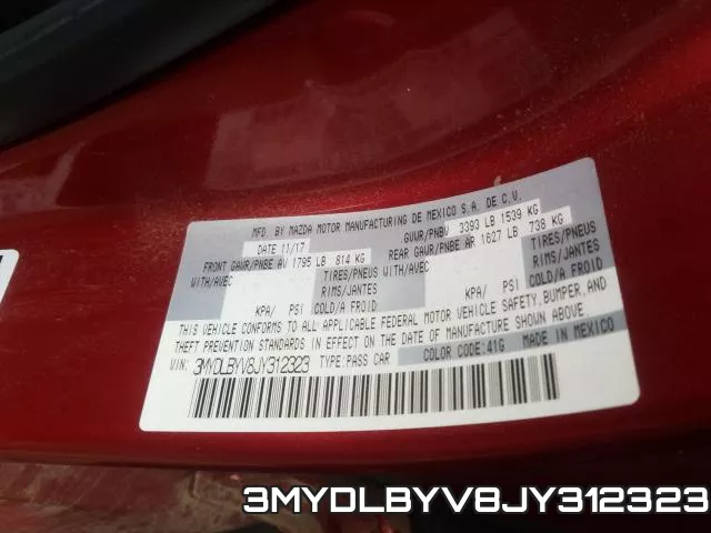 3MYDLBYV8JY312323 фото 2