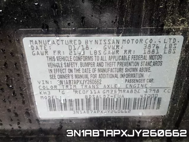 3N1AB7APXJY260662 фото 2