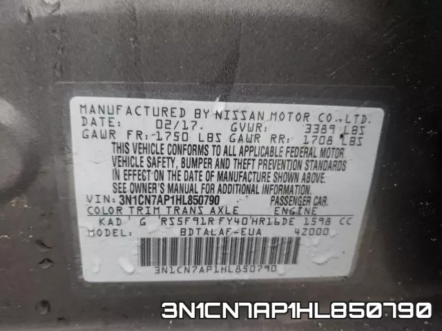 3N1CN7AP1HL850790 фото 2