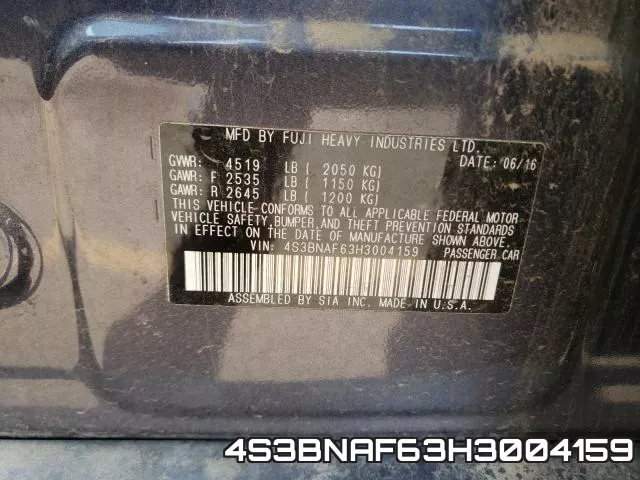 4S3BNAF63H3004159 фото 2