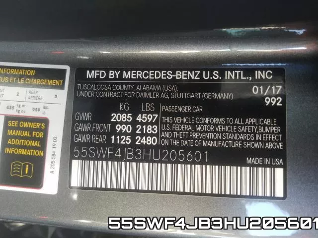 55SWF4JB3HU205601 фото 2