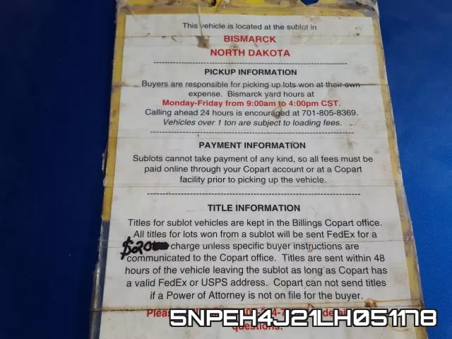 5NPEH4J21LH051178 фото 10