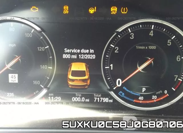 5UXKU0C58J0G80706 фото 8