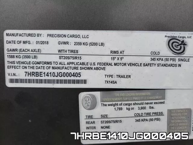 7HRBE1410JG000405 фото 2