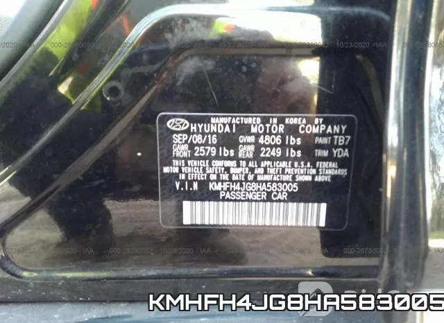 KMHFH4JG8HA583005 фото 10