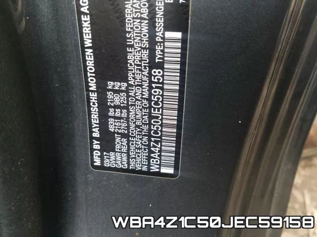 WBA4Z1C50JEC59158 фото 2