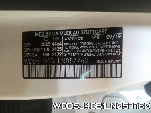 WDD5J4GB1LN057760 фото 2