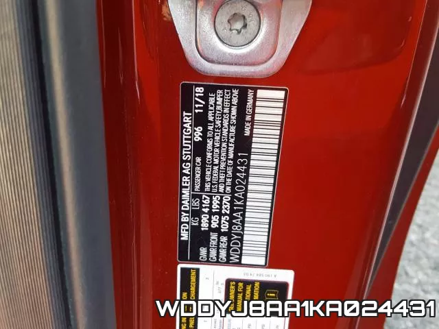 WDDYJ8AA1KA024431 фото 2