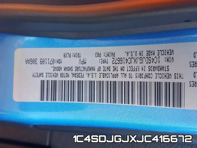 1C4SDJGJXJC416672 фото 2
