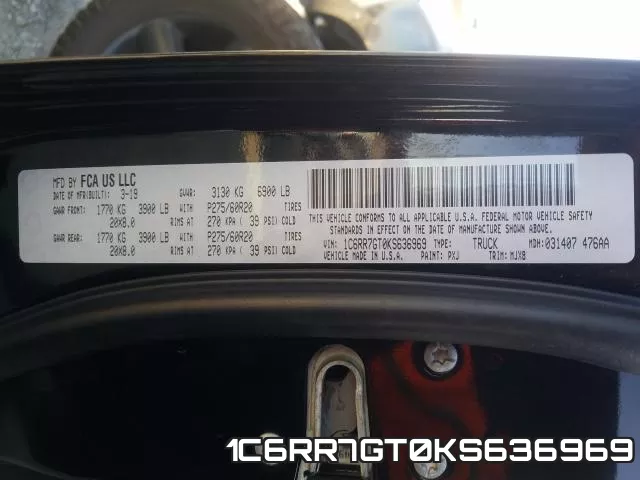1C6RR7GT0KS636969 фото 2