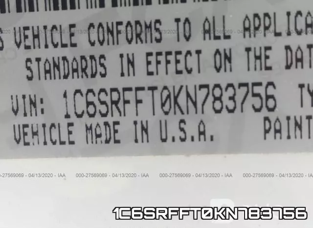 1C6SRFFT0KN783756 фото 10