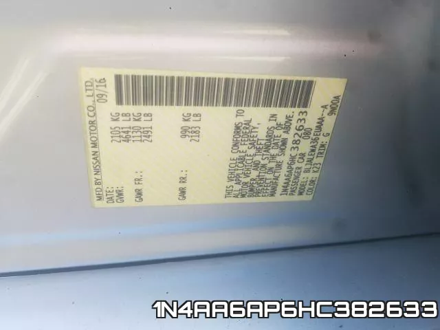 1N4AA6AP6HC382633 фото 2