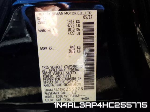 1N4AL3AP4HC255775 фото 2
