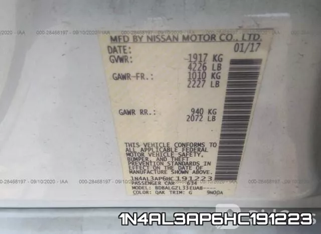 1N4AL3AP6HC191223 фото 7