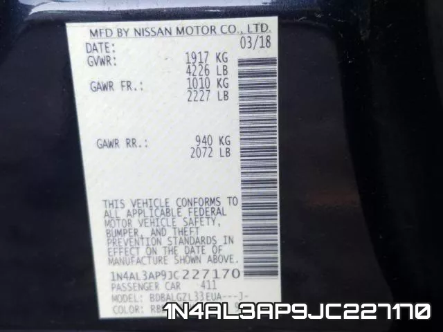 1N4AL3AP9JC227170 фото 2
